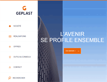 Tablet Screenshot of geplast.fr